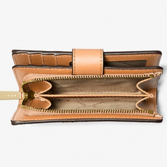 Michael Kors Medium Cross Grain Leather Wallet: Cider, 5.25×3.5×1.25, NWT - Picture 4 of 4